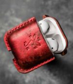 husa airpods 2 rosu matalizat