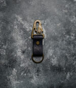 breloc piele albastru