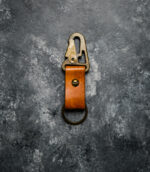 Breloc chei cu carabiniera - ambra - imagine 3