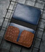 portofel pasaport albastru maro