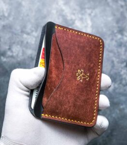 Portcard slim buletin si carduri maro