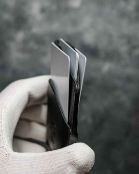 portofel barbati negru mat