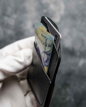 portofel barbati negru mat