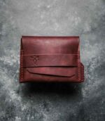 portofel minimalist visiniu