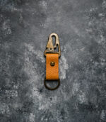 Breloc chei cu carabiniera - portocaliu - imagine 3