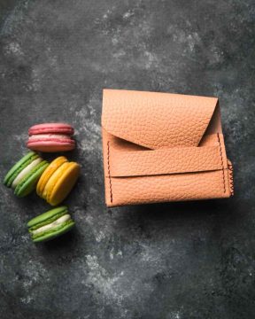 portofel minimalist roz