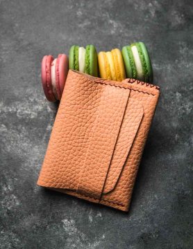 portofel minimalist roz