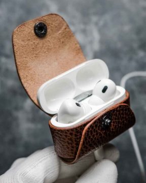 husa airpods pro maro castana