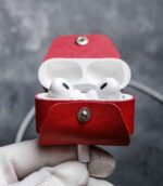 husa airpods pro rosu saffiano
