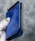 portofel piele barbati albastru