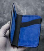 portofel piele barbati albastru