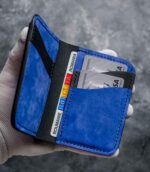 portofel piele barbati albastru
