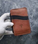 portofel talon auto slim piele naturala handmade walnut