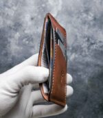 portofel talon auto slim piele naturala handmade walnut