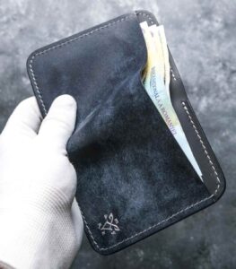 portofel piele navy