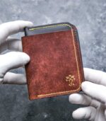 portofel piele maro pentru buletin si carduri