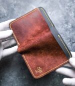 portofel piele maro pentru buletin si carduri