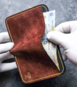 portofel piele maro pentru buletin si carduri