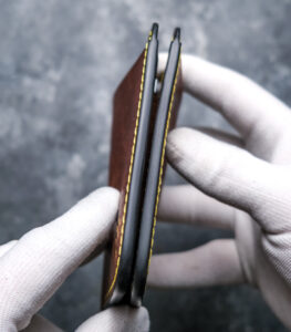 portofel piele maro pentru buletin si carduri